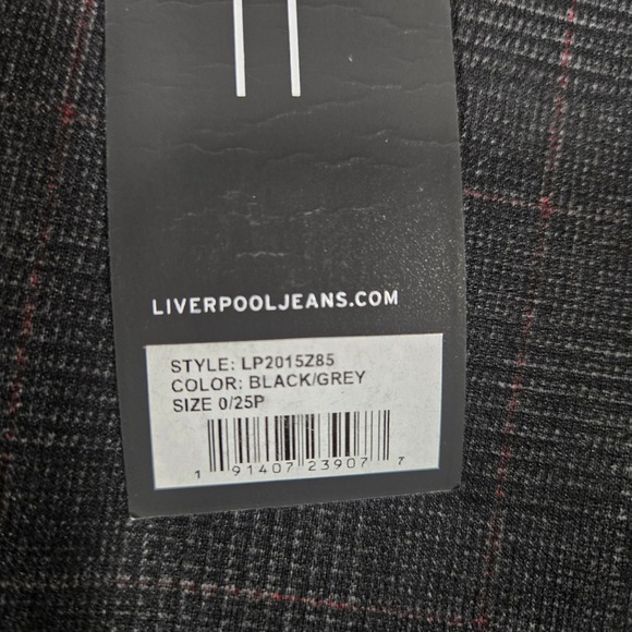 Liverpool Jacqueline Skinny Pants Petite 0 Stitch Fix Punk Goth Check Alt Artsy - Picture 4 of 9